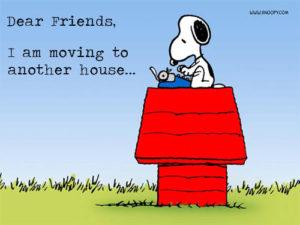 Snoopy is moving too